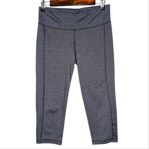 Old Navy Active Bluish Heathered Gray Athletic Capris Leggings Size Medium